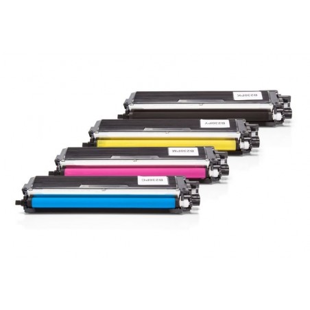 Compatible Brother TN-230BK - TN-230Y Toner Spar-Set (Black, Cyan, Magenta, Yellow)
