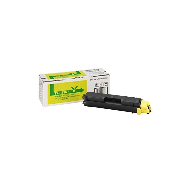 Kyocera Original TK-590Y toner yellow (1T02KVANL0) Kyocera Original TK-590Y toner yellow (1T02KVANL0)