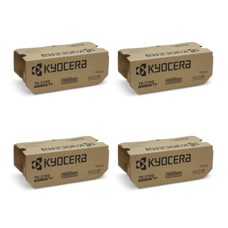 Kyocera Original 1T02T60NL0 / TK-3190 Toner black 4-pack bundle Kyocera Original 1T02T60NL0 / TK-3190 Toner black 4-pack bundle