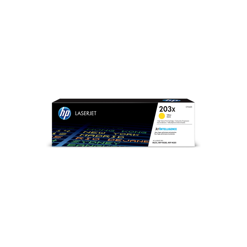 HP Original Toner CF542X (203X) Yellow