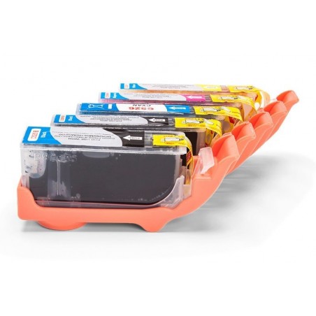 Compatible Canon 4540B001 / CLI-526BK Ink Spare Set (Photo Black, Black, Cyan, Magenta, Yellow)