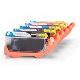 Compatible Canon 4540B001 / CLI-526BK Ink Spare Set (Photo Black, Black, Cyan, Magenta, Yellow)