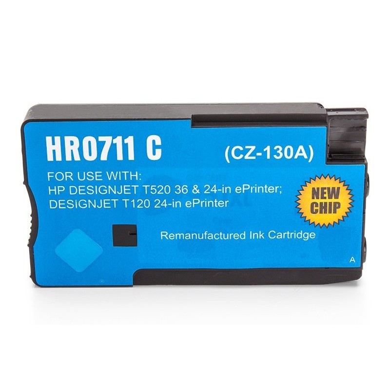 Compatible HP CZ130A / 711 ink Cyan Compatible HP CZ130A / 711 ink Cyan