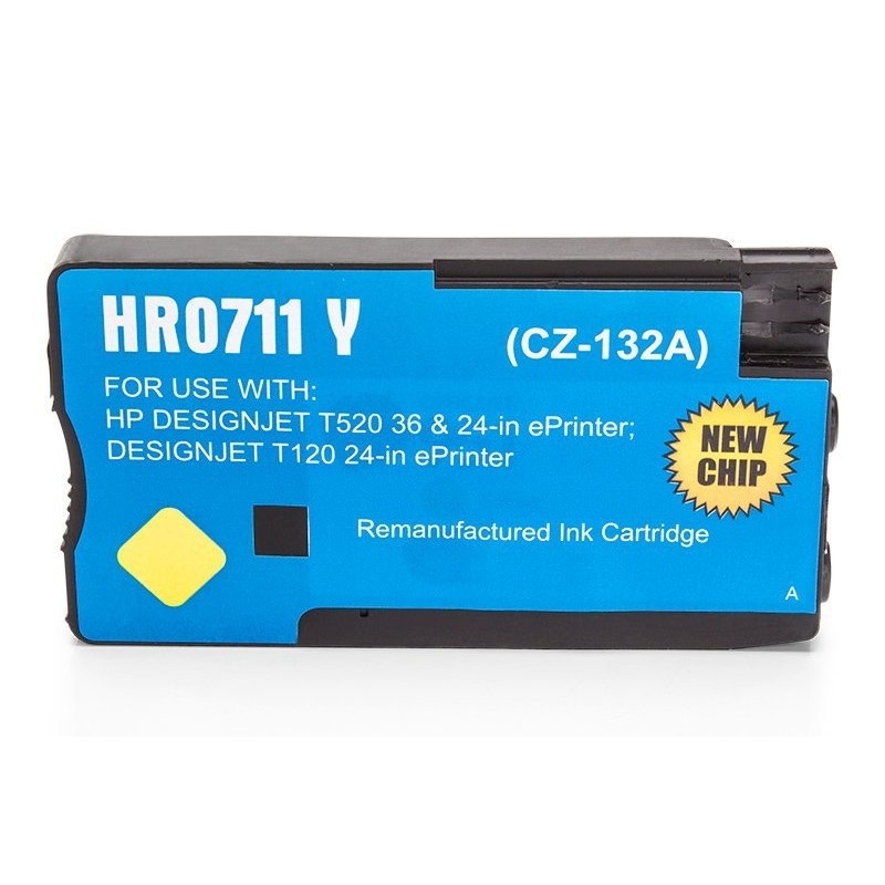 Compatible HP CZ132A / 711 ink Yellow Compatible HP CZ132A / 711 ink Yellow