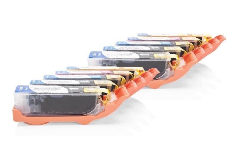 Alt. zu Canon CLI-521 Tinten Spar-Set (je2xFBK,BK,C,M,Y) 10 Stück mit Chip