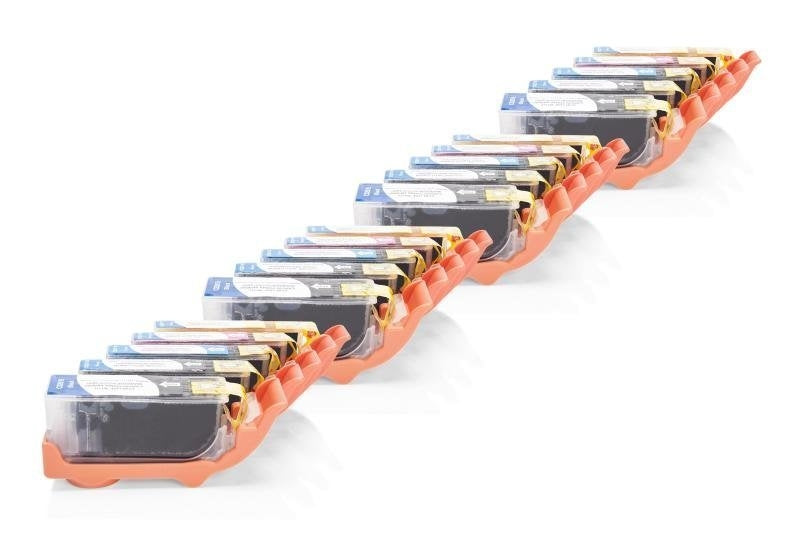 Alt. zu Canon CLI-521 Tinten Spar-Set (je4xFBK,BK,C,M,Y) 20 Stück mit Chip